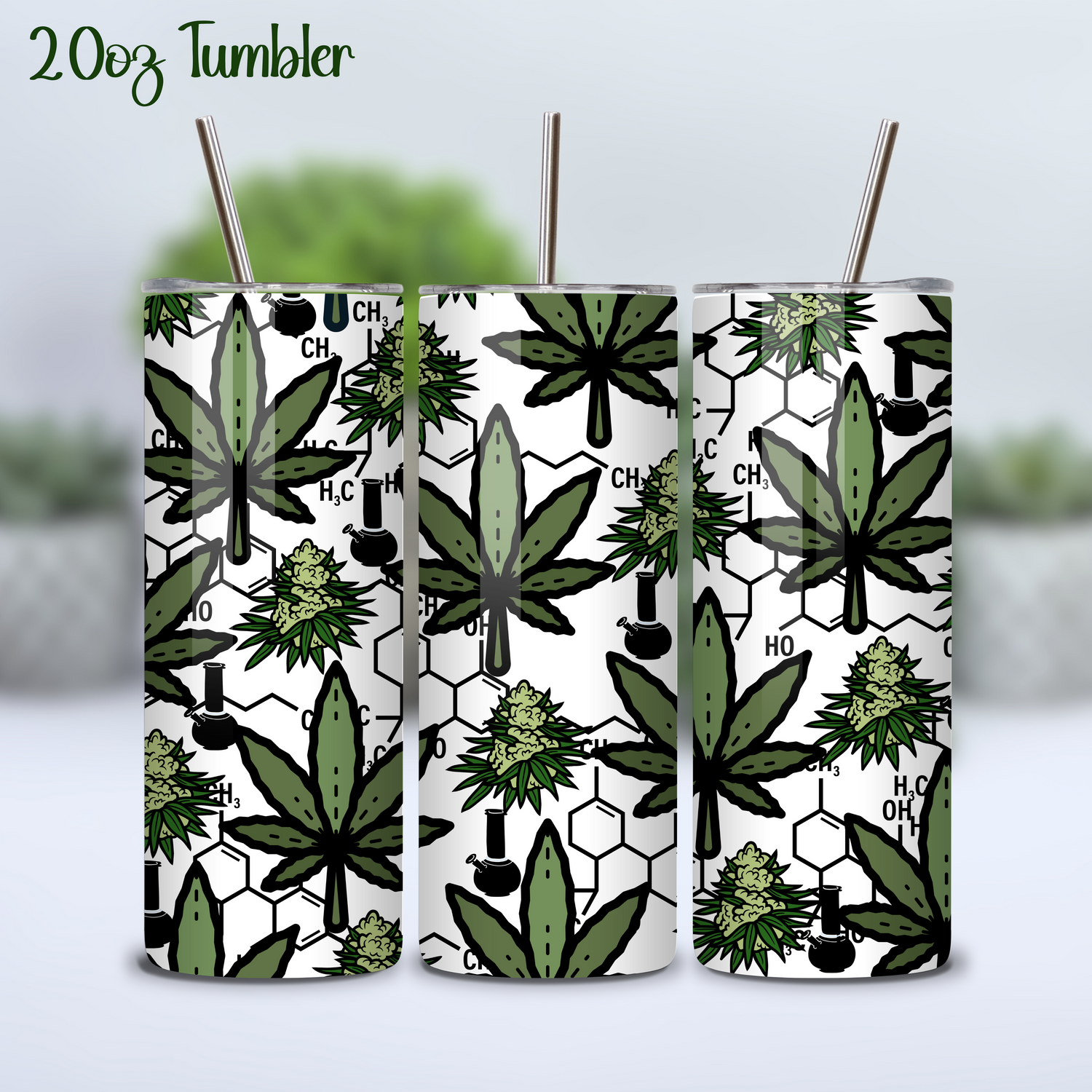 Cannabis/Marijuana Leaf 20oz Insulated Stainless Steel Tumbler