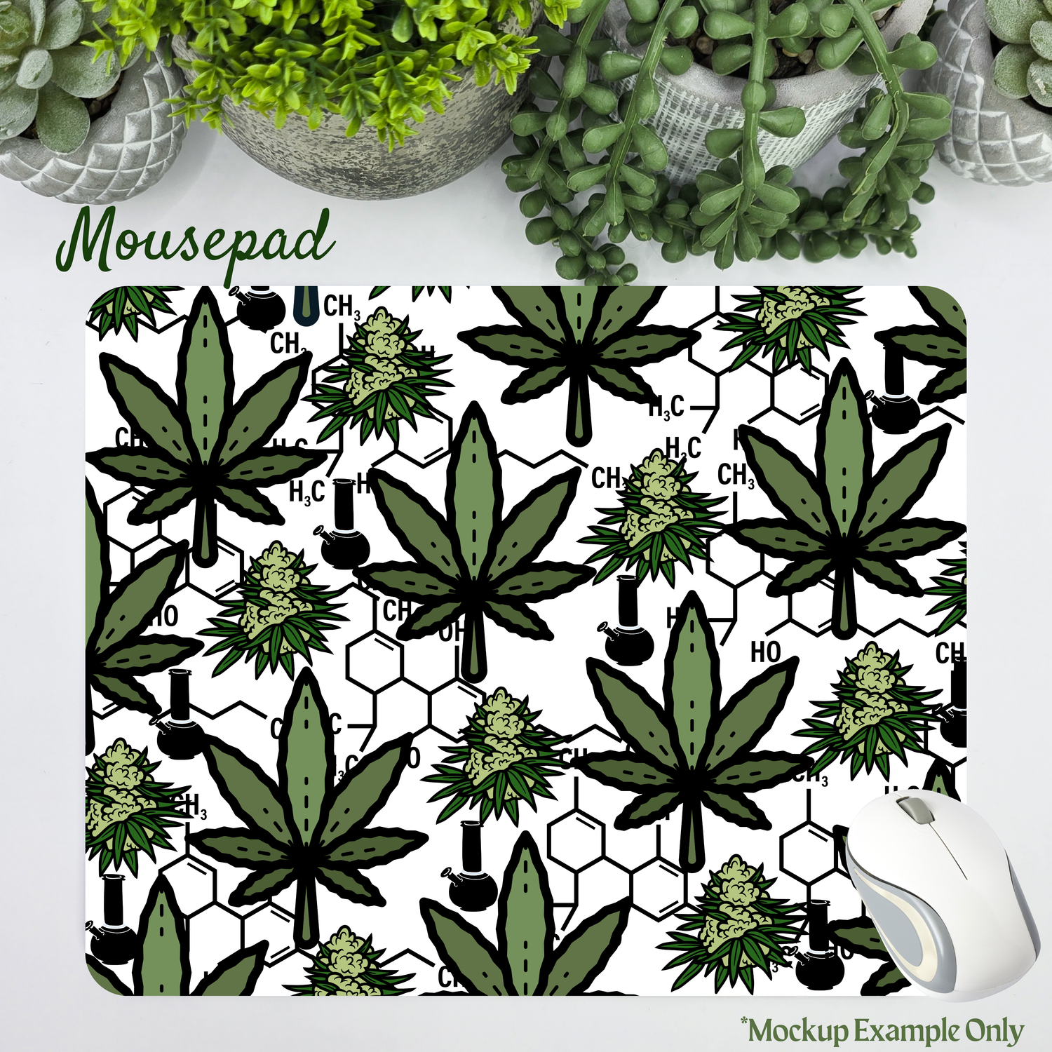 Cannabis/Marijuana Leaf Computer Mousepad