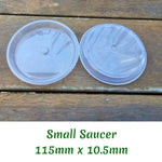 115mm x 10.5mm Small Clear Plant Pot Saucer
