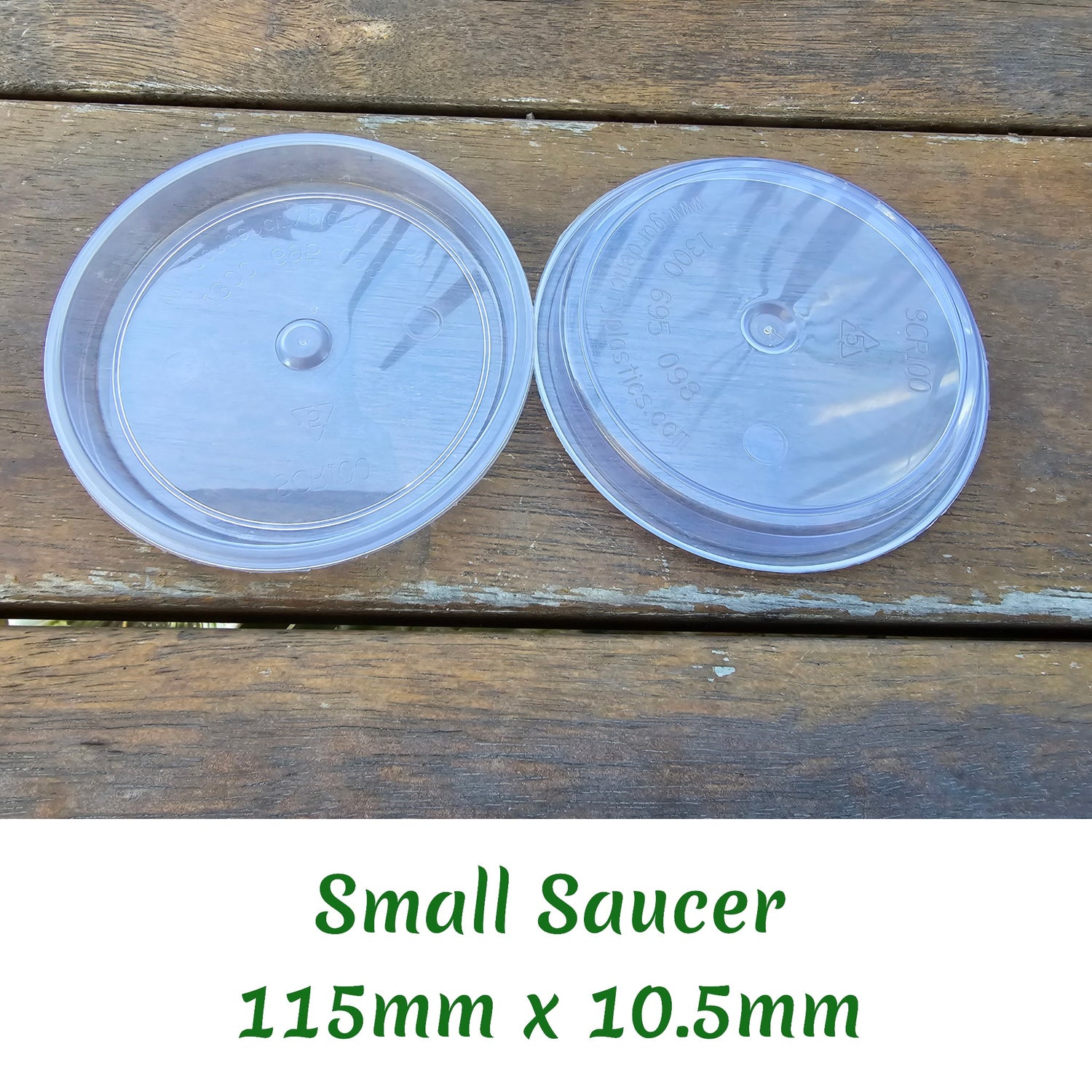 115mm x 10.5mm Small Clear Plant Pot Saucer