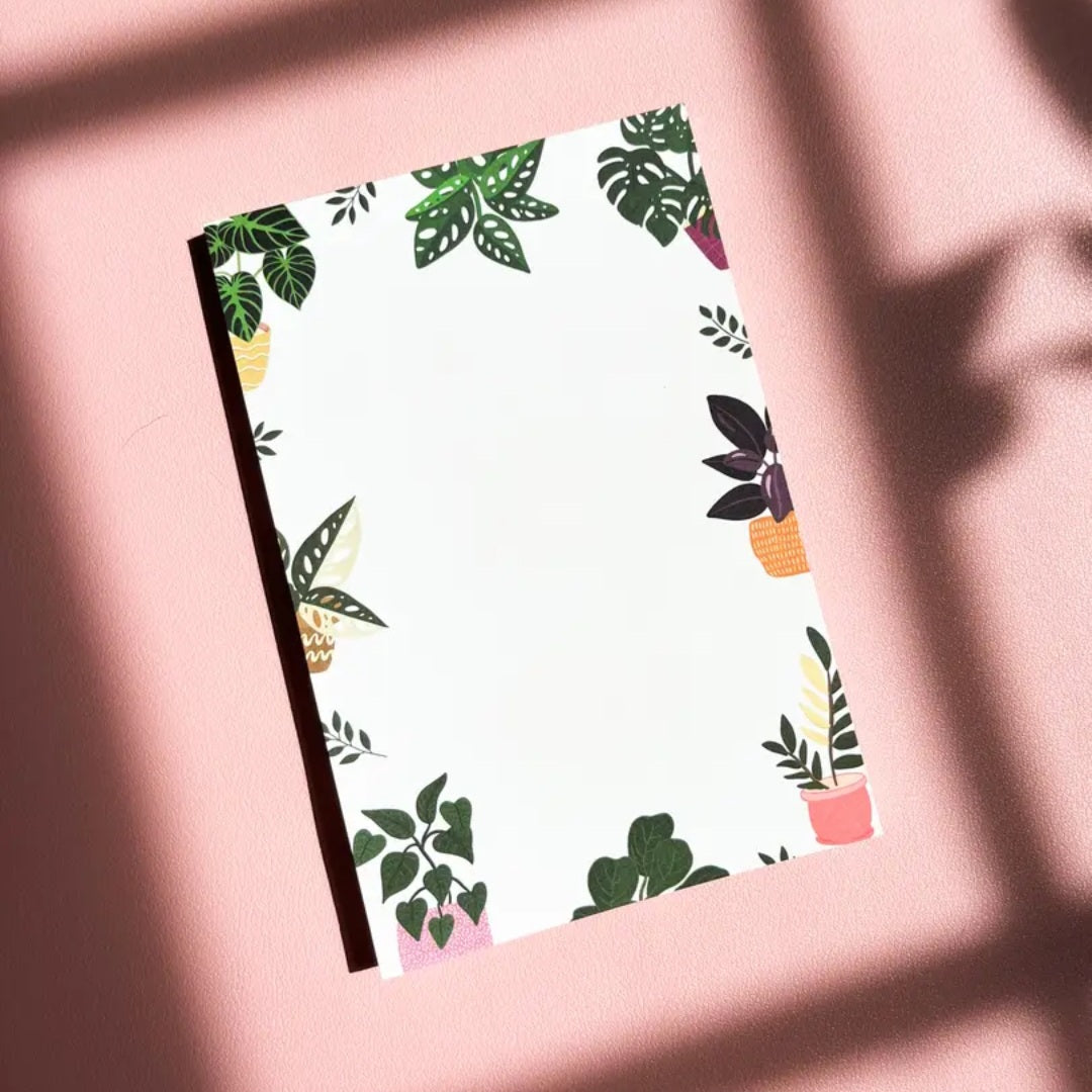 Potted Houseplants Notepad