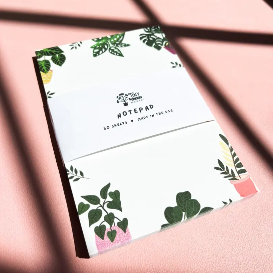 Potted Rare Indoor Houseplants Multi-purpose Notepad + FREE Sticker