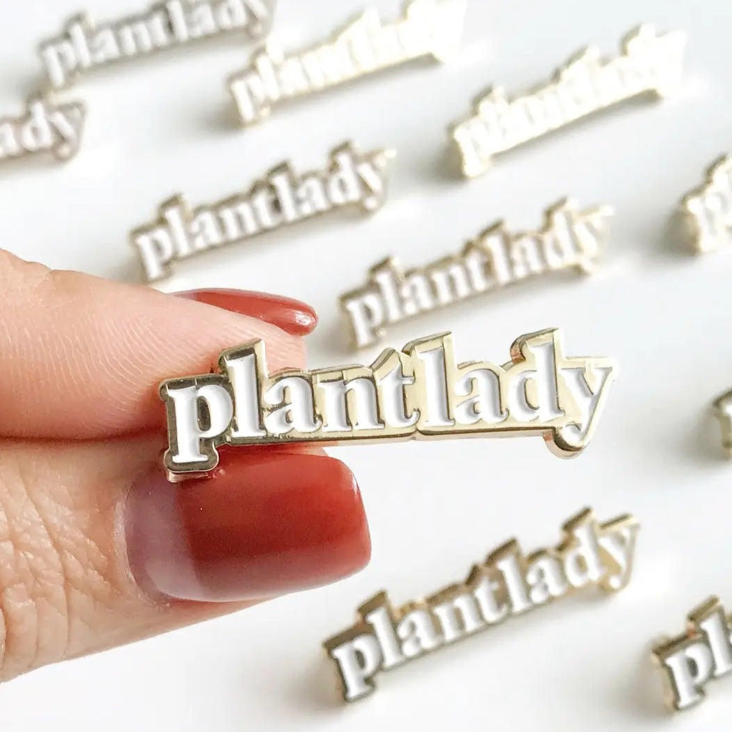 Plant Lady 18k Gold Plated Lapel Pin