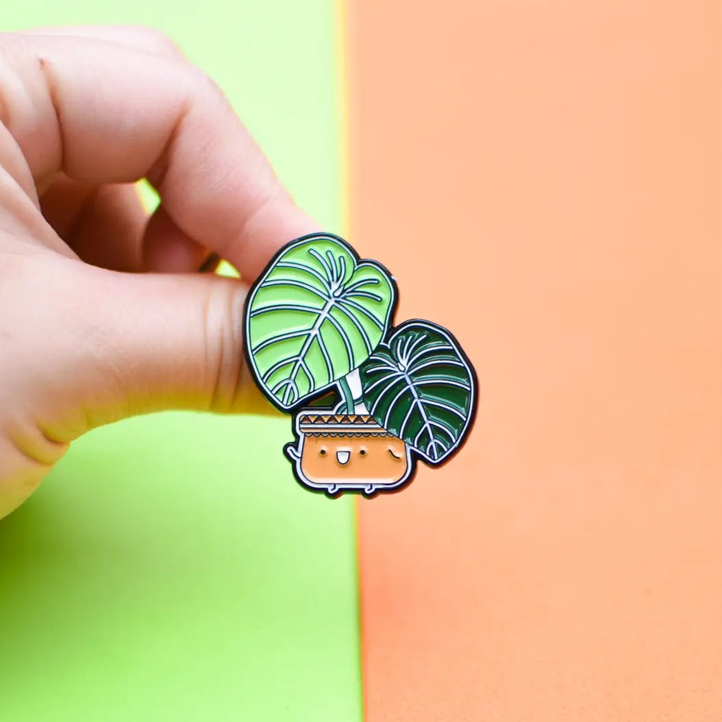 Philodendron Gloriosum Plant Buddies Houseplant Enamel Pin