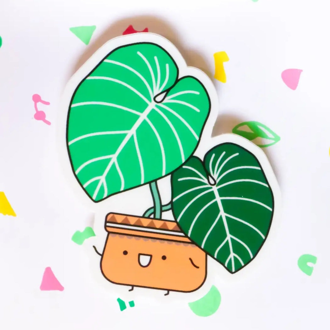 Philodendron Gloriosum Vinyl Houseplant Sticker