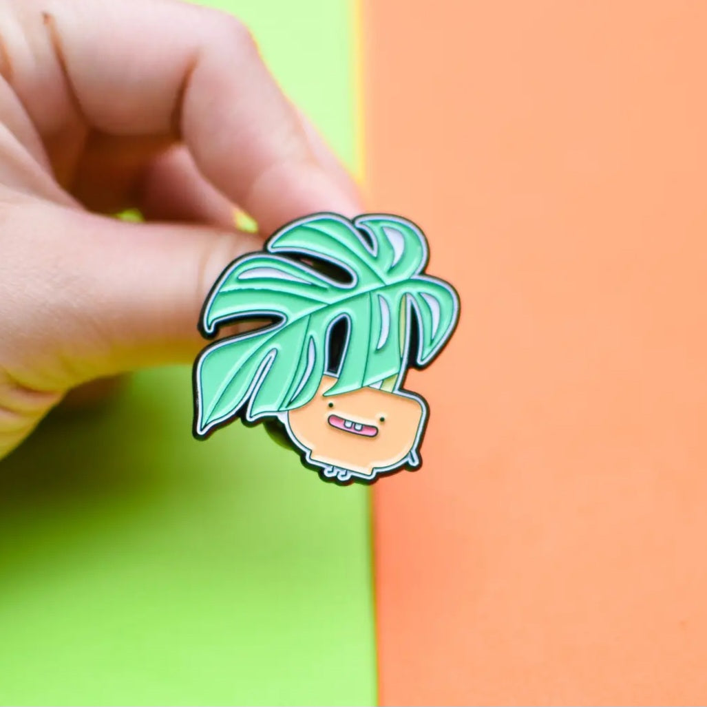 Rhaphidophora Tetrasperma Plant Buddies Houseplant Enamel Pin