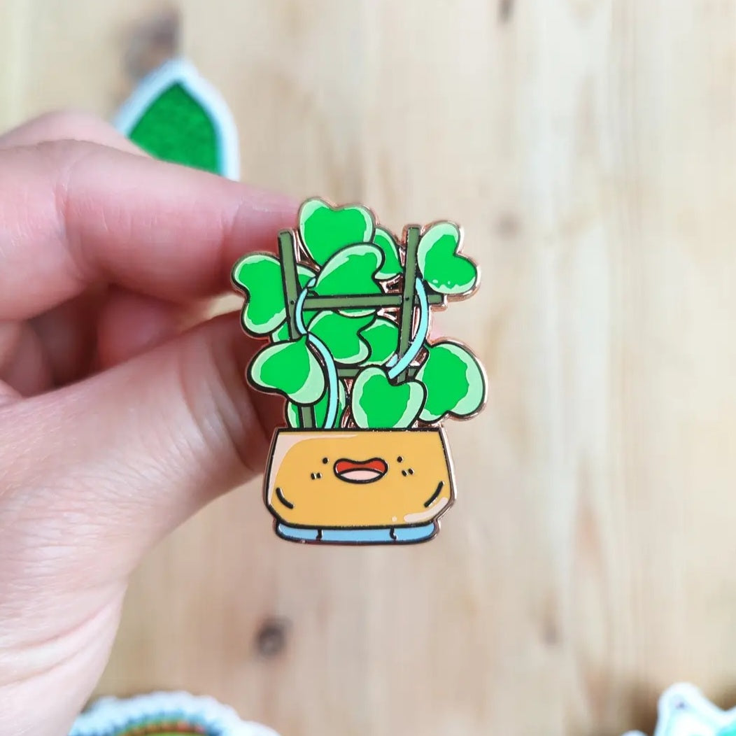 Variegated Hoya Kerrii Plant Buddies Houseplant Enamel Pin