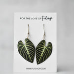 Anthurium Regale Houseplant Earrings 