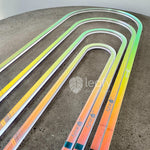 Iridescent Acrylic Arch Trellises For Houseplants, 3 Sizes