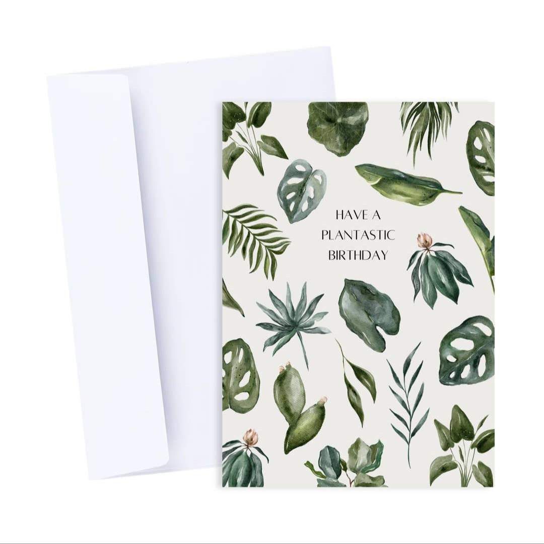 Plantastic Birthday plant Greeting Card