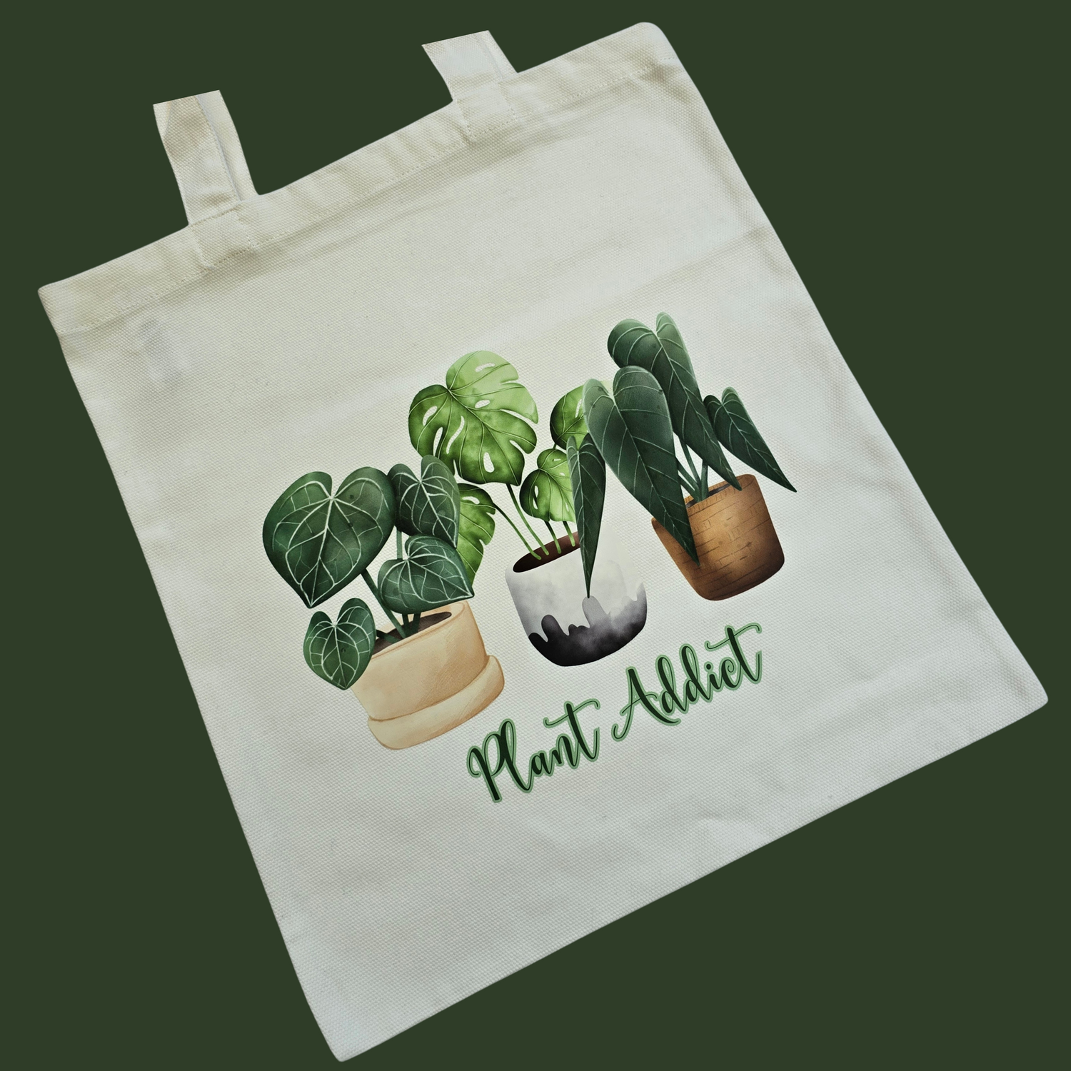 Plant Addict Beige Tote Bag/shoulder Bag