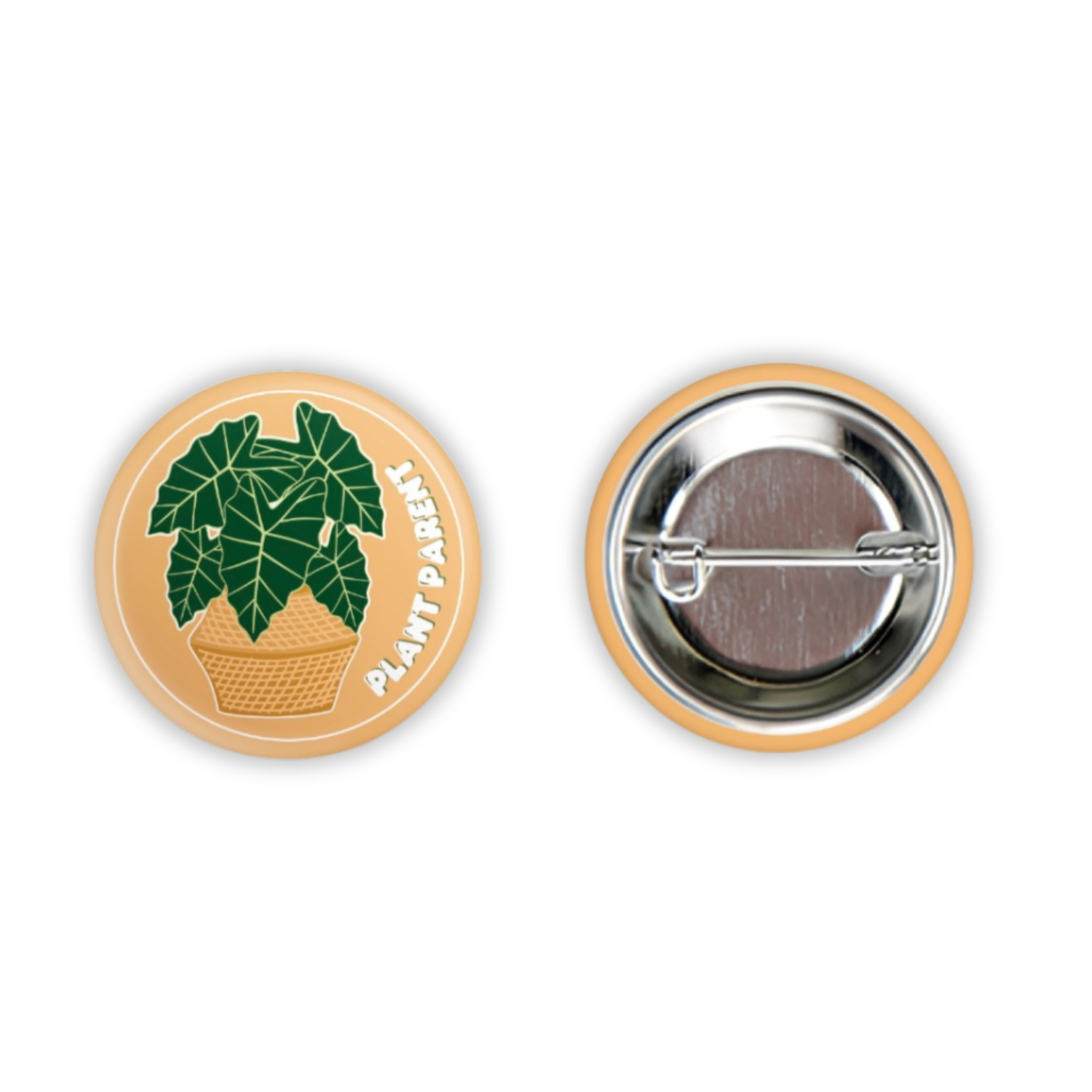 Alocasia Frydek Plant Parent Mini Houseplant Badge/Button