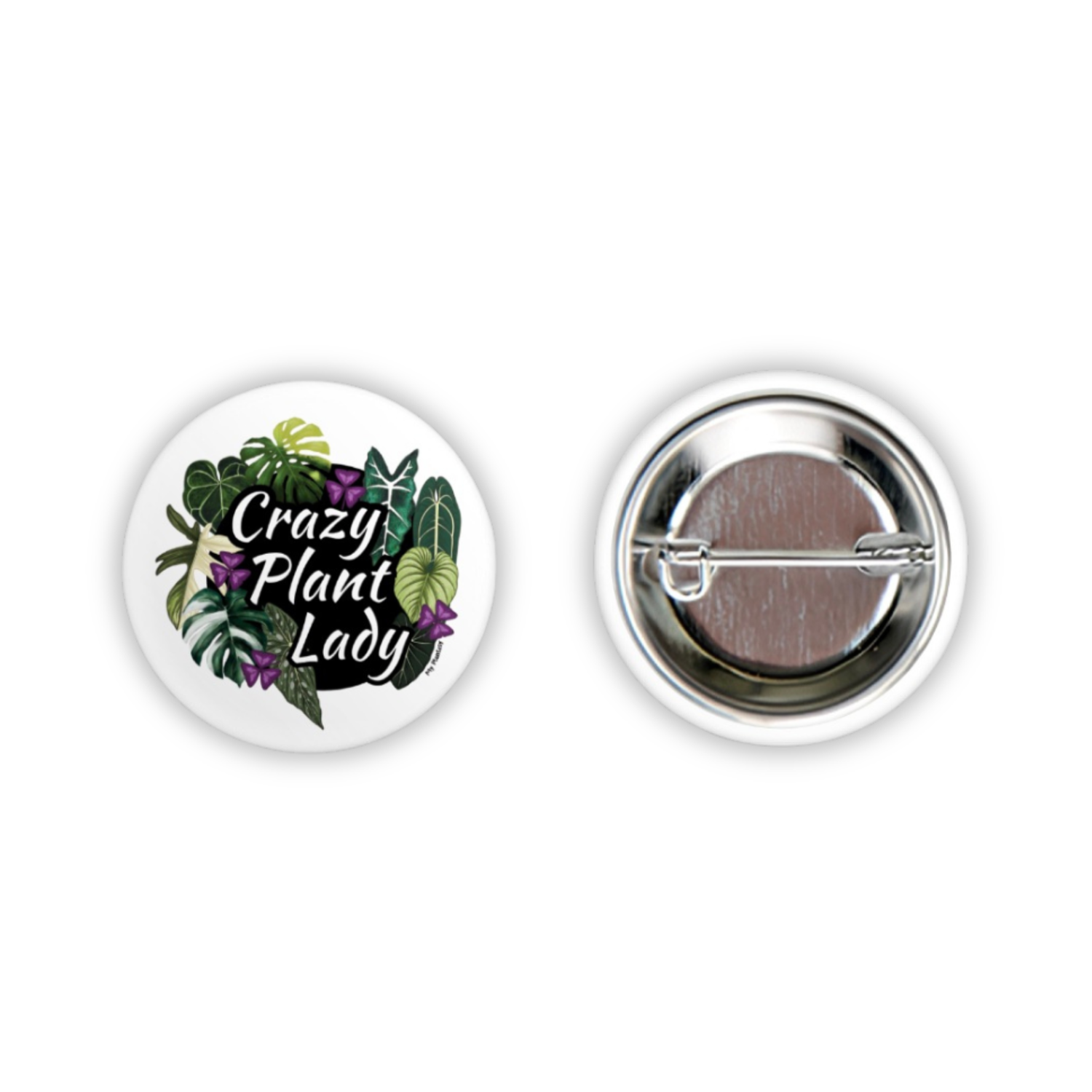 Crazy Plant Lady Mini Houseplant Badge/Button