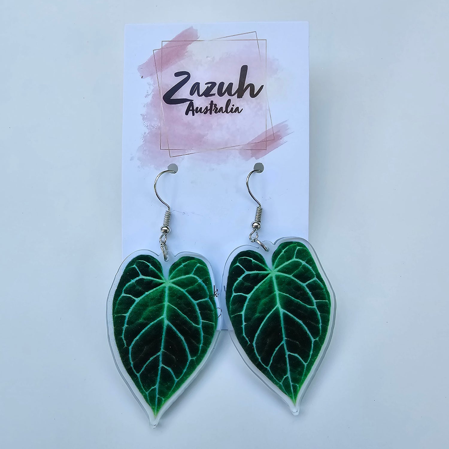 Anthurium Acrylic Indoor Plant Earrings