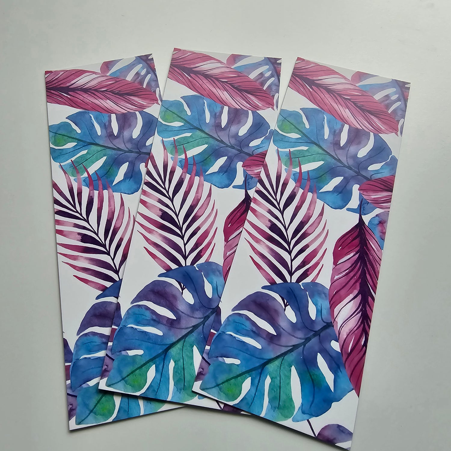 Watercolour Tropical Monstera Leaf plant Bookmark